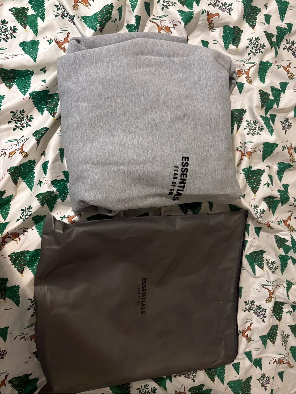 Essentials Gray Pullover with Black Logo-BRAND NEW WITH TAGS